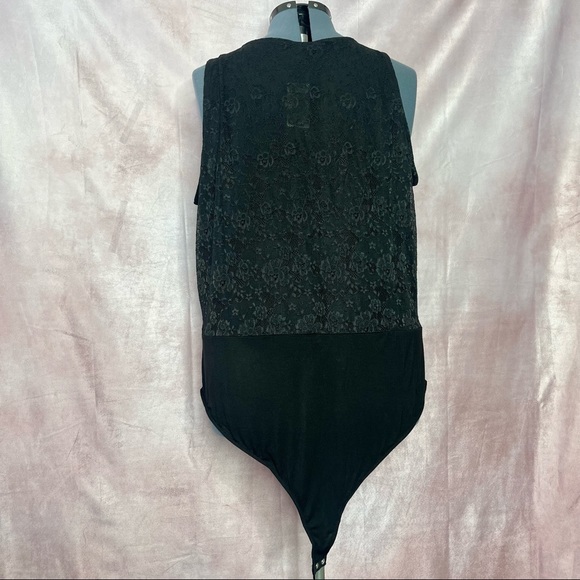 Torrid Black Surplice Strappy Mesh Lace Bodysuit NWT Sizes 4X & 5X - Picture 8 of 17